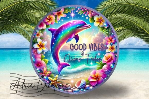 3D Dolphin Round Wreath Sign Design: A Strategic Asset for Visual Branding