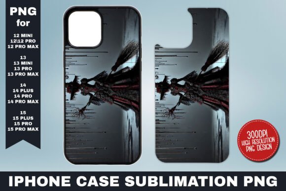 3D Gothic Witch iPhone Case Design