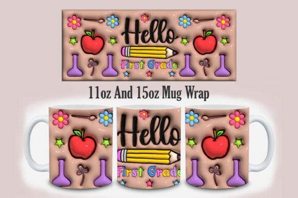 3D Hello First Grade Mug Design PNG: A Practical Guide for Creators