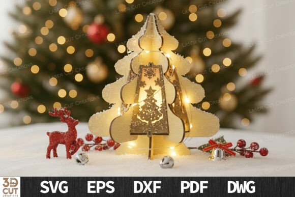 3D Holiday Tree Light Box Design Guide