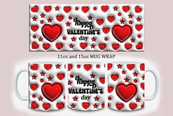 3d Inflated Mug Wrap PNG Design: Elevating Your Sublimation Workflow