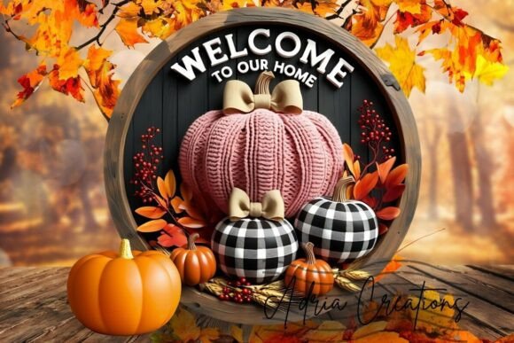 3D Knit Pumpkin Welcome Sign Design Png: A Practical Guide for Creators