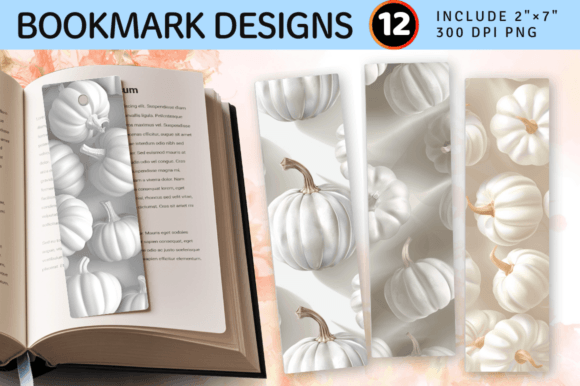 3D White Pumpkins PNG Bookmark Design: A Practical Evaluation