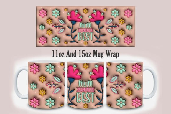 Bringing Mother's Day to Life with 3D Inflated Mug and Tumbler Designs