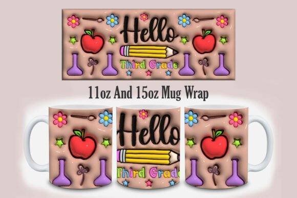 Bringing the 3D Hello Third Grade Mug Design PNG to Life: A Comprehensive Guide for Creators