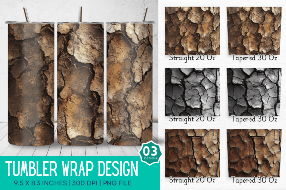 Bringing the Outdoors Inside: The Appeal of 3D Tree Bark Texture Tumbler Design