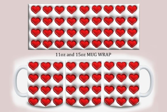 Elevating Your Valentine's Collection: The Ultimate Guide to 3D Inflated Love Mug Wraps