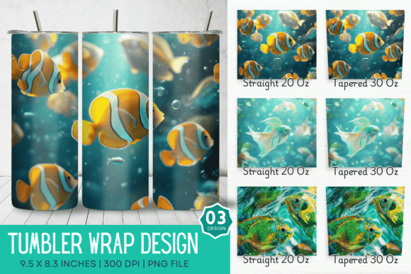Mastering the 3D Ocean Fish Green Tumbler Design for Professional Sublimation Results