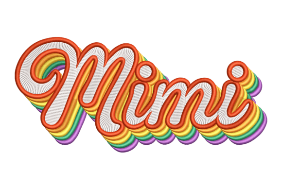 Retro Mimi: A Guide to the 70s-Inspired Machine Embroidery Design