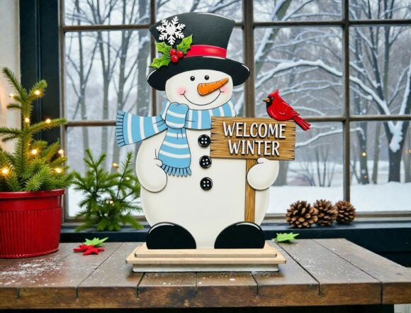 Snowman Welcome Winter 3D Standing Svg: A Strategic Asset for Seasonal Crafting