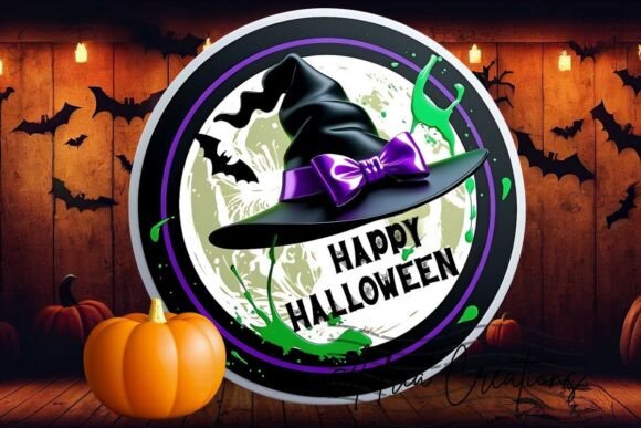 Strategic Visual Assets: Leveraging the 3D Halloween Witch Hat Round Design Png for High-Impact Projects